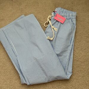 NWT EDIKTED Blue Pinstripe Pants